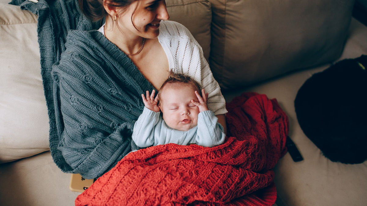 A tender family moment at home